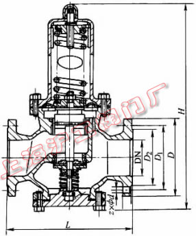Y42X-16��Y42X-16C �ͱ�Ĥʽ�p���y���μ��Y���ߴ�ʾ��D