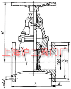 Z40X-10��Z40X-16 �͏��������l�y��Ҫ���μ��Y���ߴ�ʾ��D