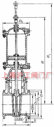 Z641T-10 �͚��Шʽ�l�y��Ҫ���μ��Y���ߴ�ʾ��D