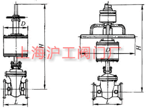 Z6s41H��Z6s41Y �� PN16~PN63 ���m�B�Ӛ��Шʽ�l�y��Ҫ���μ��Y���ߴ�ʾ��D