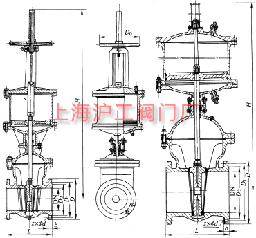 Z6s41H��Z6s41Y��Z6s41F �� PN16~PN63 ���(d��ng)���ք�(d��ng)Шʽ�l�y��Ҫ���μ��Y(ji��)��(g��u)�ߴ�ʾ��D