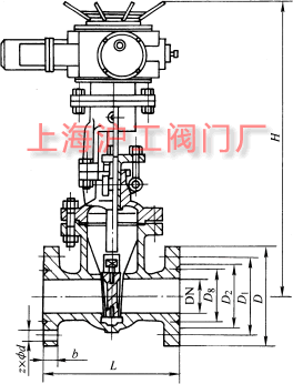 Z941H��Z941Y��Z941W �� PN100~PN200 ���늄�Шʽ�l�y��Ҫ���μ��Y���ߴ�ʾ��D